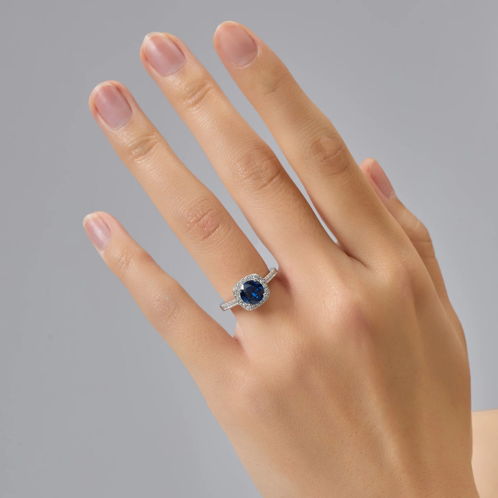 Sapphire Blue Women Ring