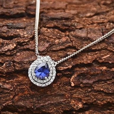 SAPPHIRE AND DIAMOND NECKLACE