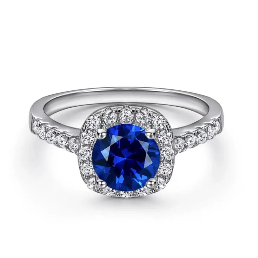 Sapphire Blue Women Ring