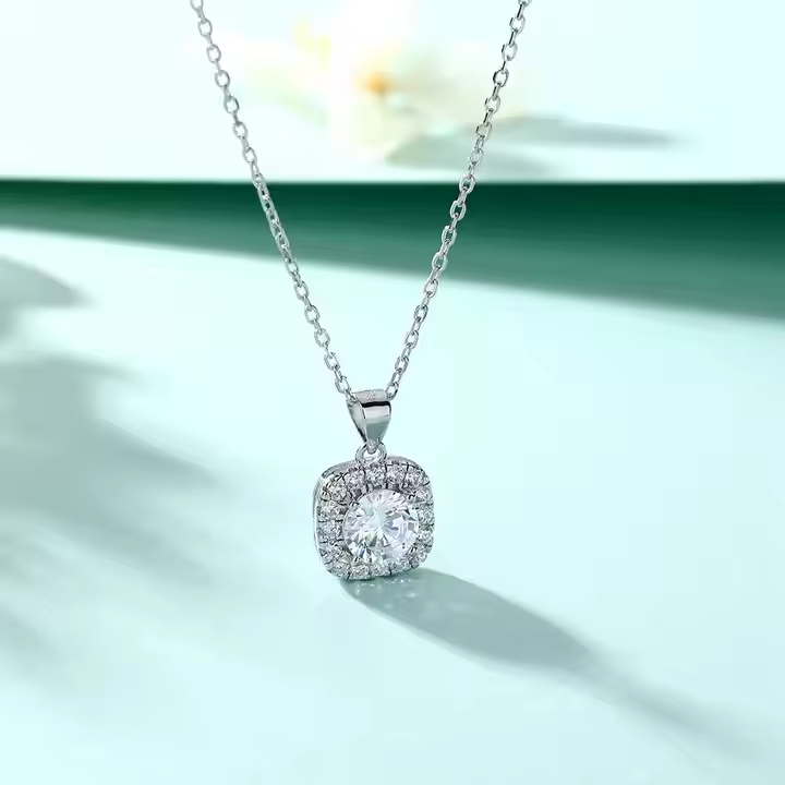 White Zircon Necklace